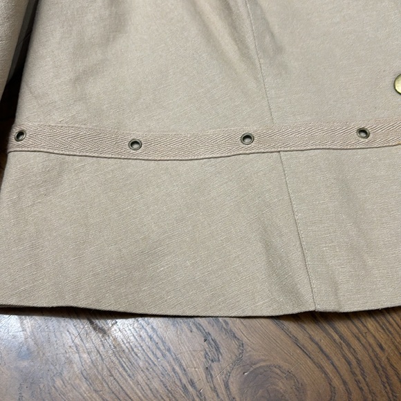 MELROSE Tan Linen Blazer - Picture 5 of 10